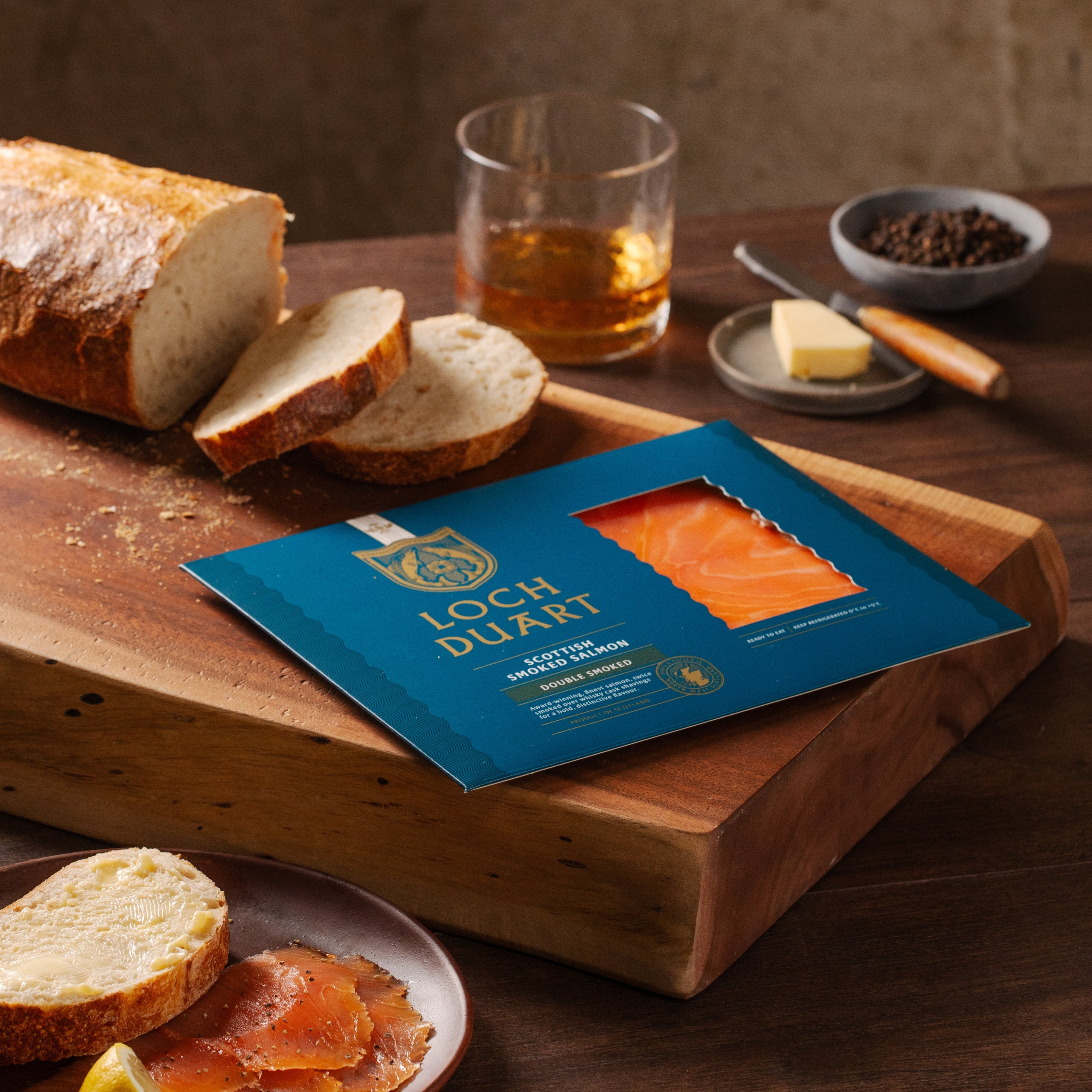 Buy Loch Duart Double Smoked Salmon | OM Caviar