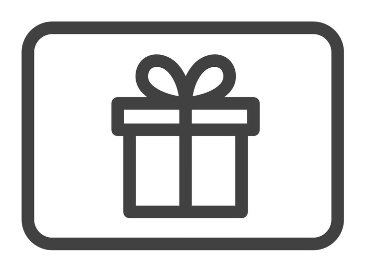 Gift card icon representing the Om Caviar digital gift card for customizable caviar purchases.